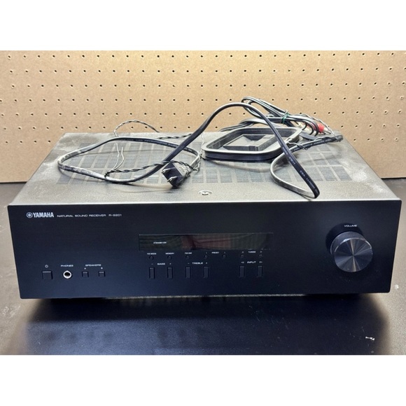 Yamaha R-S201 Natural Sound Stereo Receiver Black (Tested for Power On Only) - Picture 1 of 6